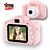 cheap Stress Relievers-Upgrade Kids Selfie Camera, Christmas Birthday Gifts for Girls Age 3-9, HD Digital Video Cameras for Toddler, Portable Toy for 5 6 7 8 Year Old Girl with 32GB SD Card