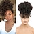お買い得  前髪-前髪の変態巻き毛クリップ付きアフロパフ巾着ポニーテール短いポニーテールヘアエクステンションは黒人女性のためのヘアピースをアップします