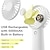 cheap Fans-JISULIFE Handheld Portable Fan 20H Max Cooling Time Mini Hand Fan 4000mAh USB Rechargeable Personal Fan Battery Operated Small Fan with 3 Speeds for Travel/Commute/Makeup/Office