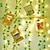 billige LED-stringlys-12 pakke kunstige eføybladplanter med 240 led vindugardinlys falske planter vinranke hengende krans hengende til veggfest bryllupsrom hjemme kjøkken innendørs &amp; utendørs dekorasjon