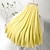 cheap Cotton Linen Skirts-Women&#039;s Swing Long Skirt Linen Skirts Maxi Skirts Pleated Tulle Long Solid Colored Office / Career WorkWear Spring &amp; Summer Linen Cotton Blend Elegant Basic Casual Black White Yellow Light Green