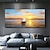 tanie Pejzaże-Handmade ręcznie malowany obraz olejny wall art ocean zachód słońca krajobraz dekoracje do domu wystrój walcowane płótno bez ramki nierozciągnięty!