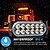 お買い得  電球-2 個 1pc LED 車のライトストロボ危険警告灯表面実装ライトフロントガラスライトバーヘッドライトグリルライト車両車のトラックバン suv 12-24v