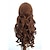 billiga Kostymperuk-kvinnors peruk långa lockiga bruna party cosplay peruk våg med hästsvans