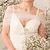 cheap Bridal Wraps-Women&#039;s Wrap Bolero Shrug Bridal&#039;s Wraps Voiles &amp; Sheers Bridal Sleeveless Tulle Wedding Wraps With Bow(s) For Wedding All Seasons