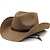 tanie Nakrycia głowy dla kobiet-damskie kowbojskie kapelusze w stylu retro, zachodnie kapelusze
