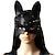 abordables Trajes Zentai-Máscara Catsuit Parche Catwoman Adulto Disfraces de Cosplay Ajustable Punk y gótico Hombre Mujer Color sólido Mascarada
