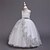 preiswerte Partykleider-Kinder Wenig Mädchen Kleid Einfarbig Blume A Linie Kleid Party Besondere Anlässe Pailletten Bestickt Weiß Champagner Rote Midi Ärmellos Prinzessin nette Art Kleider Frühling Sommer Schlank 4-13 Jahre