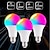 cheap LED Smart Bulbs-2pcs 1pc 15W E27 E26 LED Light Bulb RGBW Lamp 16 Color Changing Smooth Fade Flash Strobe Mode IR Remote Control Home Decoration Holiday Light 110-240V