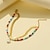 cheap Bracelets-Women&#039;s Classic Chain Bracelet Stylish Artistic Trendy Cute Sweet Rainbow Alloy Bracelet Jewelry Rainbow For Holiday Prom Date Beach Festival