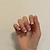 voordelige kunstnagels-24 stks eenvoudige franse zomer kleine verse afgewerkte manicure nagel stuk gelei naakt roze franse witte rand nep nagel patch
