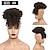 cheap Bangs-Afro Puff Drawstring Ponytail with Kinky Curly Hair Clip in Bangs Short Ponytail Hair Extensions Updo Hairpieces for Black Women