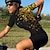 billige Cykeltrøjer-21Grams Dame Cykeltrøje Kortærmet Cykel Trøje Toppe med 3 baglommer Bjerg Cykling Vej Cykling Åndbart Hurtigtørrende Svedtransporende Refleksbånd Grøn Lilla Gul Polyester Spandex Sport Tøj / Elastisk