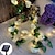 billige LED-stringlys-blomsterstrenglys solar bryllupsfest dekorasjon lysstreng 2m 20leds utendørs vanntette kranslys hage balkong uteplass ferie julefest bakgrunn vegg hjem dekorasjon