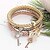 cheap Bracelets &amp; Bangles-3pcs Women&#039;s Pendant Bracelet Layered Rhinestone Bracelet Jewelry Rose Gold For Gift