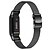 billige Urremme til Fitbit-1 stk Smartwatch bånd Kompatibel med Fitbit Luxe Rustfrit stål Smartwatch Rem Justerbar Robust Stødsikker Metal band Udskiftning Armbånd