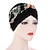 baratos Chapéus de mulher-Chapéu africano elástico macio com estampa de leopardo lenço de cabeça feminino chapéu turbante touca hijab hijab interno para boné cocar muçulmano