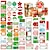 cheap Stickers-8 Sheets Santa Claus Christmas Bell Stickers for School Office Business Waterproof Self-adhesive Aesthetic Luxury for Women Men Girls