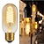 preiswerte Strahlende Glühlampen-8 Stück 6 Stück T45 Vintage Edison-Glühlampe, 40 W, dimmbar, antiker Röhrenfaden, warmweiß, E26/E27, bernsteinfarbene Lampe für Heimleuchten, dekorative AC220V AC110V