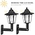 voordelige Wandverlichting buiten-2 stks solar wandlampen outdoor led retro zeshoekige wandlamp waterdichte tuin decoratie lichten binnenplaats veranda villa passage landschap decoratie verlichting