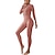 billiga Set och One-Pieces-Dam Onesie Träningsset Vinter Dragkedja fram Ensfärgat Kroppsdräkt Svart Rosa Elastan Yoga Kondition Gymträning Magkontroll Rumplyft Andningsfunktion Sport Sportkläder Elastisk