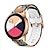 billiga Samsung klockarmband-Klockarmband för Samsung Watch 6/5/4 40/44mm, Galaxy Watch 5 Pro 45mm, Galaxy Watch 4/6 Classic 42/46/43/47mm, Watch 3, Active 2, Gear S3 S2 Silikon Ersättning Rem 20mm 22mm Justerbar Blommigt tryckt