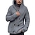 cheap Men&#039;s Cardigan Sweater-Men&#039;s Sweater Cardigan Sweater Hoodie Knit Knitted Solid Color Hooded Stylish Vintage Style Daily Wear Clothing Apparel Winter Fall Gray M L XL