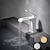 preiswerte Waschbeckenarmaturen-Waschbecken Wasserhahn - Wasserfall galvanisiert / lackiert Centerset Einhebelmischer mit einem Lochbad