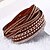 baratos Armbanden en bangles-Women&#039;s Wrap Bracelet Layered Long Stacking Stackable Cheap Ladies Chic &amp; Modern European Leather Bracelet Jewelry Purple / Red / Blue For Party Evening Daily Prom / Rhinestone
