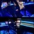 abordables Lumières d&#039;ambiance intérieures-Décoration intérieure de voiture lumières d&#039;ambiance led froide rvb tableau de bord néon bandes lumineuses avec application bluetooth contrôle musique