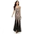 cheap Great Gatsby-Audrey Hepburn The Great Gatsby 1950s Roaring 20s 1920s Flapper Dress Women&#039;s Sequins Costume Vintage Cosplay Party / Evening Sleeveless Dress Masquerade