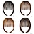 tanie Grzywki-grzywka klips do włosów w przedłużeniach naturalna grzywka z frędzlami klips na przód schludny płaski huk jednoczęściowy długi prosty treska dla kobiet