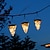 baratos Luzes e lanternas de caminho-Luzes de jardim solar lanternas penduradas à prova d&#039;água ao ar livre para caminho de pátio de jardim casamento festa de natal acampamento decoração de atmosfera