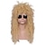 baratos Peruca para Fantasia-peruca de fantasia de halloween masculina engraçada dos anos 70 anos 80 peruca longa de roqueiro preto encaracolado