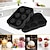 cheap Drinkware-6 Ball Ice Cube Tray Maker Silicone Mold Leak Proof Closure Silicone Ice Cube Tray