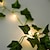 ieftine Fâșii LED-plante artificiale led șir de lumină 2m rampant frunză verde acasă nuntă în aer liber iedera viță de vie lumini de zâne lampă de decorare diy suspendat grădină curte curte (fără baterie)