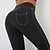 cheap Yoga Leggings &amp; Tights-Women&#039;s Sports Gym Leggings Yoga Pants Jeggings High Waist Spandex Dark Grey Black Rosy Pink Leggings Solid Color Tummy Control Butt Lift Denim Clothing Clothes Yoga Fitness Gym Workout Running
