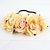 abordables Accessoires de coiffure-coeur d&#039;enveloppement rose coloré nouveau tissu de flocage bandeau fleur rose rouge bandeau bricolage chapeaux accessoires pour cheveux mariage de mariée guirlande de chrysanthèmes de noël couvre-chef