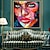 cheap People Paintings-Mintura Handmade Face Oil Painting On Canvas Wall Art Decoration Modern Abstract Figure Pictures For Home Decor Rolled Frameless Unstretched Painting