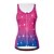 cheap Cycling Vest-21Grams Women&#039;s Cycling Vest Short Sleeve Mountain Bike MTB Road Bike Cycling Rose Red Gradient Bike Breathable Quick Dry Moisture Wicking Reflective Strips Back Pocket Polyester Spandex Sports