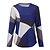 abordables Tops Basiques pour femmes-Femme T shirt Tee Bloc de couleur Géométrique basique Col Rond Standard Automne Rouge Bleu Violet Vert Grise