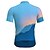 cheap Cycling Jerseys-21Grams Men&#039;s Cycling Jersey Short Sleeve Bike Top with 3 Rear Pockets Mountain Bike MTB Road Bike Cycling Breathable Quick Dry Moisture Wicking Blue Graphic Patterned Spandex Polyester Sports