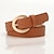 cheap Women&#039;s Belt-Women&#039;s Unisex PU Buckle Belt PU Leather Prong Buckle D-ring Casual Classic Gift Daily White Black Orange Brown