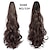 cheap Ponytails-Clip In / On Ponytails Women / Classic / Easy dressing Synthetic Hair Hair Piece Hair Extension Body Wave / Natural Wave 22 inch Party / Party Evening / Party / Evening