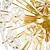 abordables Éclairages forme globe-Lustres en cristal cuivre or art plafonnier verre fleur artistique adapté à l&#039;éclairage décoratif de chambre placard cuisine salon couloir
