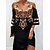 cheap Mini Dresses-Women&#039;s Casual Dress Mini Dress Black 3/4 Length Sleeve Fall Spring Autumn Mesh Modern V Neck Weekend 2022 S M L XL 2XL 3XL 4XL