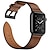 cheap Apple Watch Bands-Compatible with Apple Watch band 38mm 40mm 41mm 42mm 44mm 45mm 49mm Metal Clasp Luxury Adjustable Genuine Leather Strap Replacement Wristband for iwatch Ultra 2 Series 9 8 7 SE 6 5 4 3 2 1