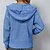 cheap Cardigans-Women&#039;s Cardigan Sweater Jumper Crochet Knit Knitted Hooded Pure Color Outdoor Home Stylish Casual Fall Winter Blue Gray S M L / Long Sleeve / Regular Fit / Going out
