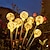 baratos Luzes e lanternas de caminho-Luzes de jardim solar ao ar livre led lâmpada de gramado para decoração de jardim de jardim iluminação branca quente 1x 2x
