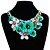 cheap Necklaces-1pc Statement Necklace Bib necklace For Women&#039;s Multicolor Party Special Occasion Birthday Synthetic Gemstones Resin Plastic Braided Bib Flower Rainbow / Congratulations / Gift